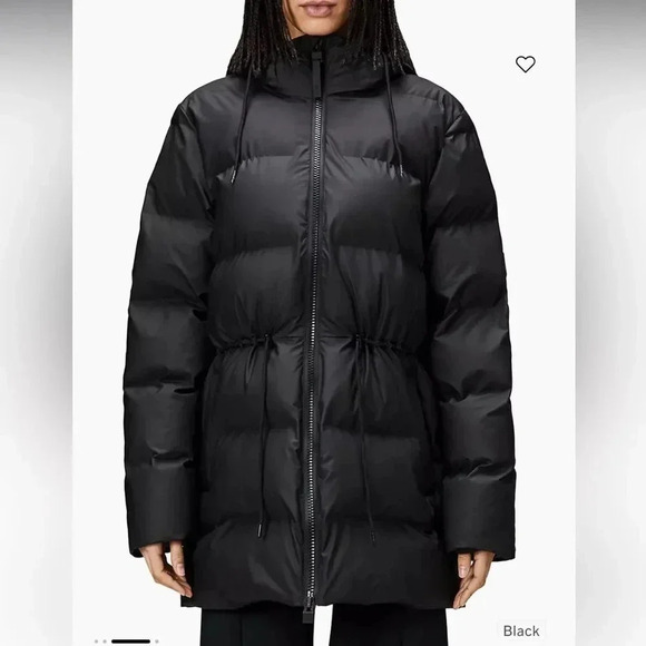 NWT Rains Alta Waterproof Windproof Insulated Hooded Puffer Parka Coat size XL - Picture 3 of 15